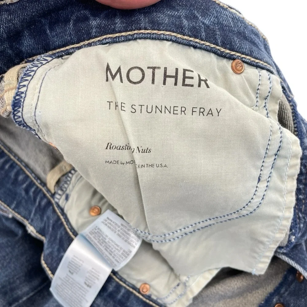 MOTHER The Stunner Fray Jeans 27 Blue
